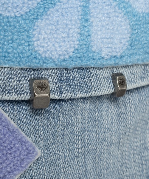 パンツ GUAPI AQUA BLUE EMBOSSED FLOWERS DENIM L.H.P（エルエイチピー）の「GUAPI/グアピ/Aqua Blue Flowers