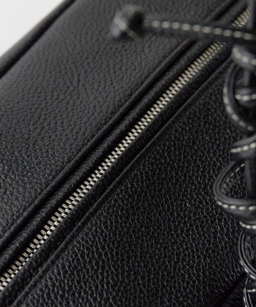 NOTHING WRITTEN（ナッシングリトゥン）の「NOTHING WRITTEN / ナッシングリトゥン POCKET SHOULDER BAG ショルダーバック（ショルダーバッグ・レディース・アイボリー/ブラック・FREE）」の21枚目の写真