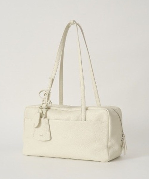 NOTHING WRITTEN（ナッシングリトゥン）の「NOTHING WRITTEN / ナッシングリトゥン POCKET SHOULDER BAG ショルダーバック（ショルダーバッグ・レディース・アイボリー/ブラック・FREE）」の9枚目の写真