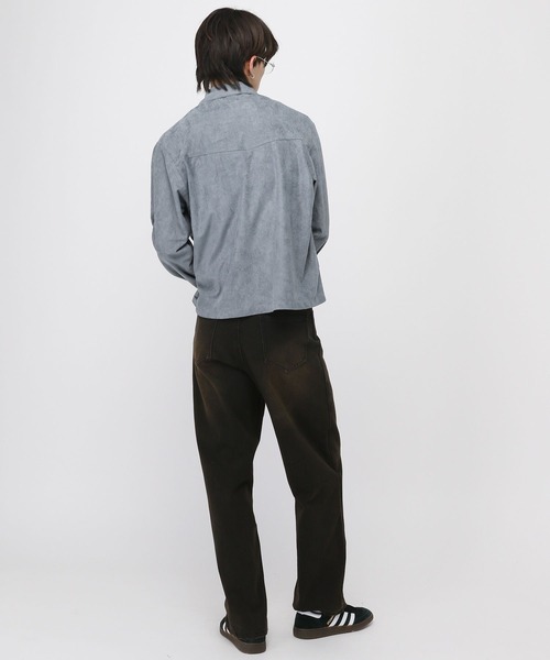 LAND MUSEUM（ランドミュージアム）の「LAND MUSEUM／ウェスタンパールシャツ（シャツ/ブラウス・メンズ・キャメル/ブルー・FREE）」の5枚目の写真