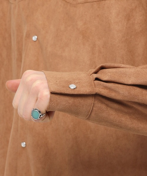 LAND MUSEUM（ランドミュージアム）の「LAND MUSEUM／ウェスタンパールシャツ（シャツ/ブラウス・メンズ・キャメル/ブルー・FREE）」の21枚目の写真