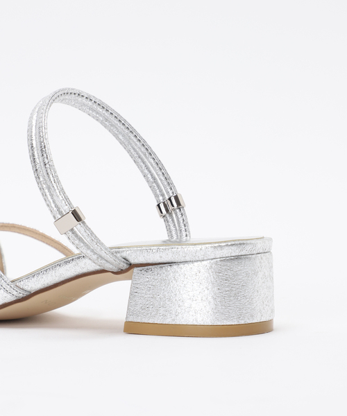 LE TALON（ルタロン）の「《追加》3.5cmスクエア2WAYサンダル（サンダル・レディース・シルバー・X-SMALL/SMALL/MEDIUM/LARGE/X-LARGE）」の9枚目の写真