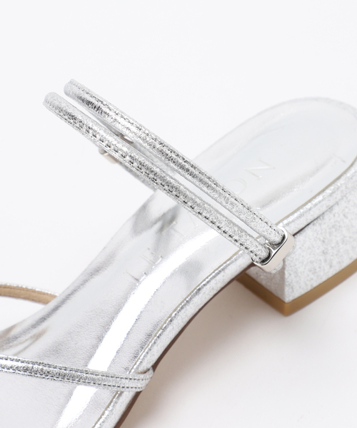 LE TALON（ルタロン）の「《追加》3.5cmスクエア2WAYサンダル（サンダル・レディース・シルバー・X-SMALL/SMALL/MEDIUM/LARGE/X-LARGE）」の11枚目の写真
