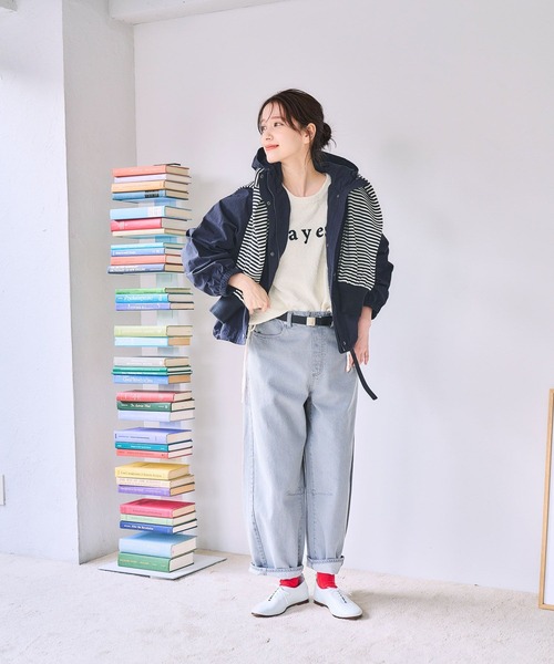 studio CLIP（スタディオクリップ）の「【撥水加工】ドルマンスリーブマウンテンパーカー（マウンテンパーカー・レディース・アイボリー/クリーム/ベージュ/ネイビー・FREE）」の9枚目の写真