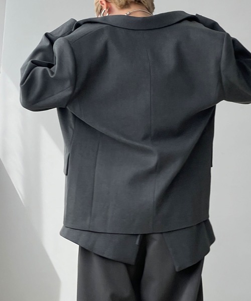 chuclla（チュクラ）の「ワイドショルダー シングルテーラード chw25s041（テーラードジャケット・レディース・ベージュ/グレー・S/M）」の10枚目の写真