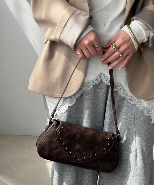 chuclla（チュクラ）の「ワイドショルダー シングルテーラード chw25s041（テーラードジャケット・レディース・ベージュ/グレー・S/M）」の15枚目の写真