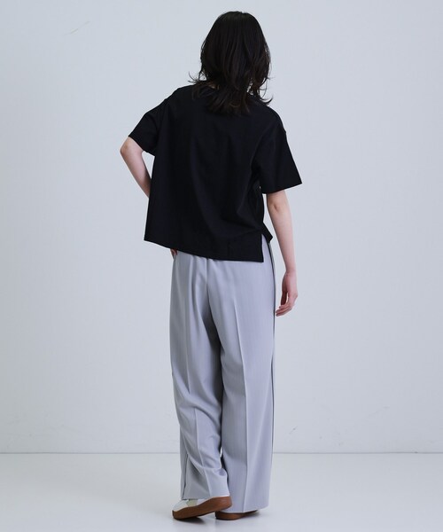 GALLEST(ギャレスト)の「【再入荷】ボックスシルエットロゴTシャツ(Tシャツ/カットソー・レディース・ホワイト/ブラック/ライトグレー/ダークブラウン・38)」の11枚目の写真