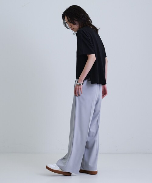 GALLEST(ギャレスト)の「【再入荷】ボックスシルエットロゴTシャツ(Tシャツ/カットソー・レディース・ホワイト/ブラック/ライトグレー/ダークブラウン・38)」の12枚目の写真