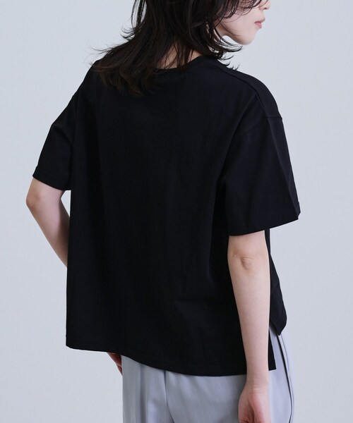 GALLEST(ギャレスト)の「【再入荷】ボックスシルエットロゴTシャツ(Tシャツ/カットソー・レディース・ホワイト/ブラック/ライトグレー/ダークブラウン・38)」の14枚目の写真