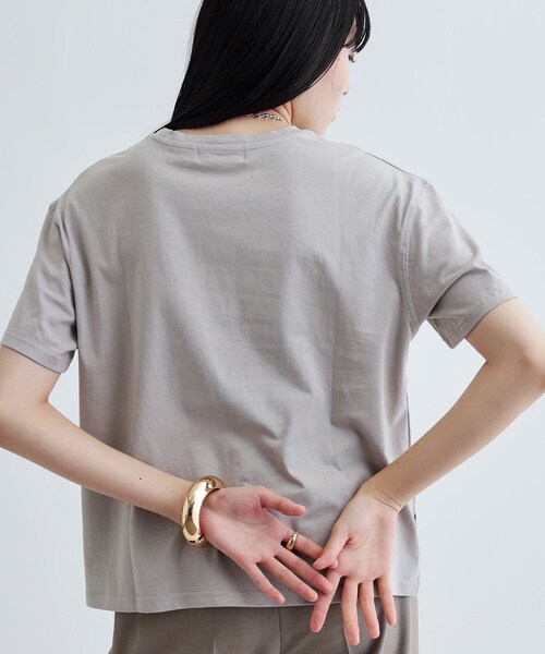 GALLEST(ギャレスト)の「【再入荷】ボックスシルエットロゴTシャツ(Tシャツ/カットソー・レディース・ホワイト/ブラック/ライトグレー/ダークブラウン・38)」の20枚目の写真