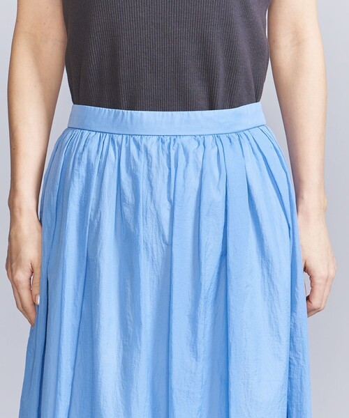 BEAUTY&YOUTH UNITED ARROWS（ビューティーアンドユースユナイテッドアローズ）の「【WEB限定】ナイロン シアーギャザースカート -ウォッシャブル-（スカート・レディース・ネイビー/ライトブルー/ライラック/ライトグレー/ホワイト・FREE）」の21枚目の写真
