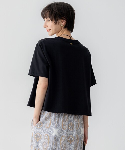 GLOW6月号掲載/洗える】スビンギザコットン クロップド Tシャツ