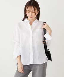 SHIPS Colors:〈洗濯機可能〉ユーロ リネン (EURO Linen) オーバー シャツ◇