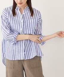SHIPS Colors:〈洗濯機可能〉ユーロ リネン (EURO Linen) オーバー シャツ◇