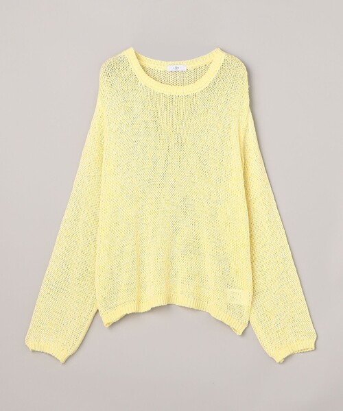 coen(コーエン)の「テープヤーンメッシュプルオーバー(ニット/セーター・レディース・イエロー/オフホワイト/ブラック・FREE)」の20枚目の写真