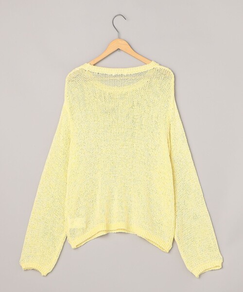 coen(コーエン)の「テープヤーンメッシュプルオーバー(ニット/セーター・レディース・イエロー/オフホワイト/ブラック・FREE)」の21枚目の写真