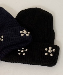DISCOVERED（ディスカバード）の「mko12714-RAMPONI STUDS KNIT CAP ニットキャップ（ニットキャップ/ビーニー）」
