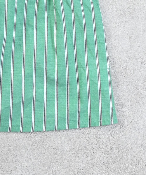 MARKEY'S（マーキーズ）の「先染めフリルトリミングチュニック【セットアップ可能】（セットアップ・キッズ・マルチ/グリーン・100/110/120/130/140/150）」の10枚目の写真