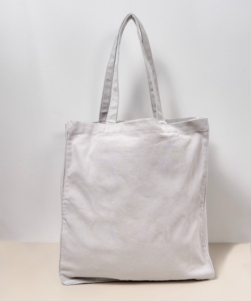 CALIFORNIA OUTFITTERS(カリフォルニア アウトフィッターズ)の「3B41 ミニリボン 刺繍入り キャンバス トートバッグ A4サイズ対応(トートバッグ・レディース・グレー/アイボリー/ブラック・ONESIZE)」の6枚目の写真