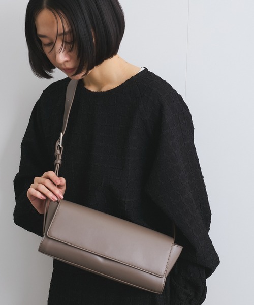 ketty（ケティ）の「横長ショルダーバッグ（ショルダーバッグ・レディース・ライトグレー/ブラック・FREE）」の14枚目の写真