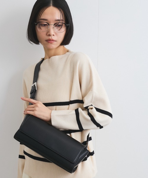 ketty（ケティ）の「横長ショルダーバッグ（ショルダーバッグ・レディース・ライトグレー/ブラック・FREE）」の9枚目の写真