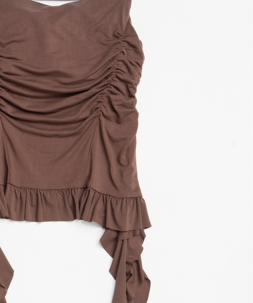 Ruffle Shirring Camisole/ラッフルシャーリングキャミソール