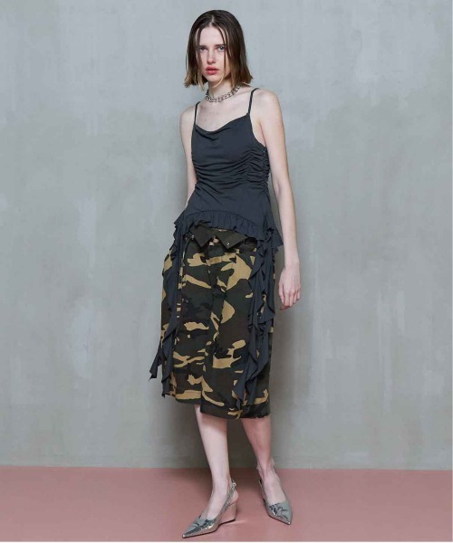 Ruffle Shirring Camisole/ラッフルシャーリングキャミソール