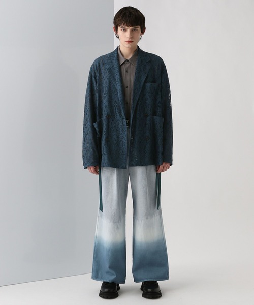 HARE（ハレ）の「メルトカコウデニムパンツ(HARE)（デニムパンツ・メンズ・ブルー/ブラック・SMALL/MEDIUM）」の5枚目の写真