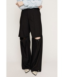 SLY（スライ）の「CUT OUT REMAKE STRAIGHT PT カットアウト リメイク ストレートパンツ（スラックス）」