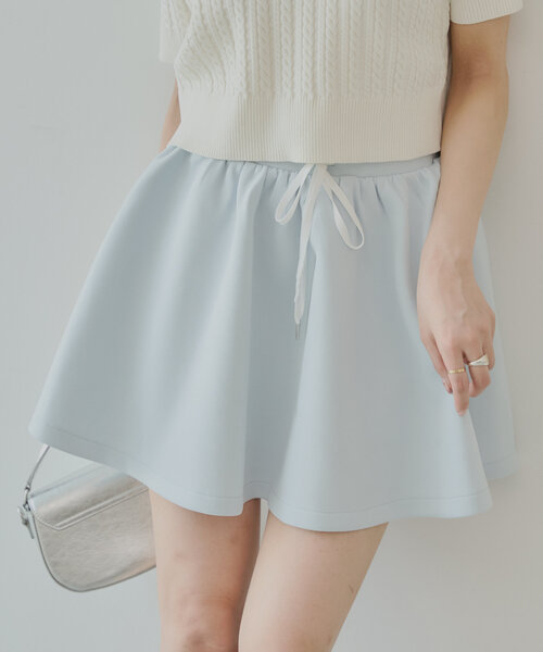 Chico（チコ）の「スウェットフレアミニスカート（スカート・レディース・ネイビー/ホワイト/ブルー・FREE）」の18枚目の写真