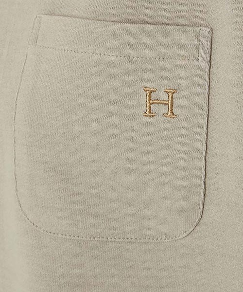 HOLLYWOOD RANCH MARKET（ハリウッドランチマーケット）の「Hエンブロイダリー ラウンドヘム ショートスリーブTシャツ ウイメンズ（Tシャツ/カットソー・レディース・ホワイト/ピンク/グリーン/ベージュ/ブラック/ブルー・ONE SIZE）」の17枚目の写真