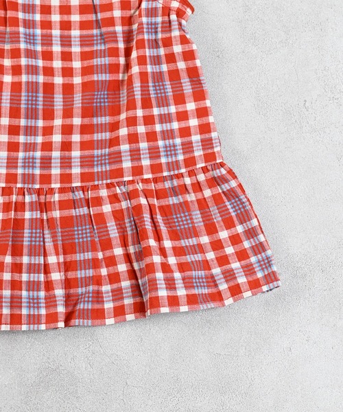 MARKEY'S（マーキーズ）の「ノースリーブフリルチュニック（チュニック・キッズ・ネイビー/レッド/ブルー・130/120/110/100/95/90/80/150/140）」の7枚目の写真