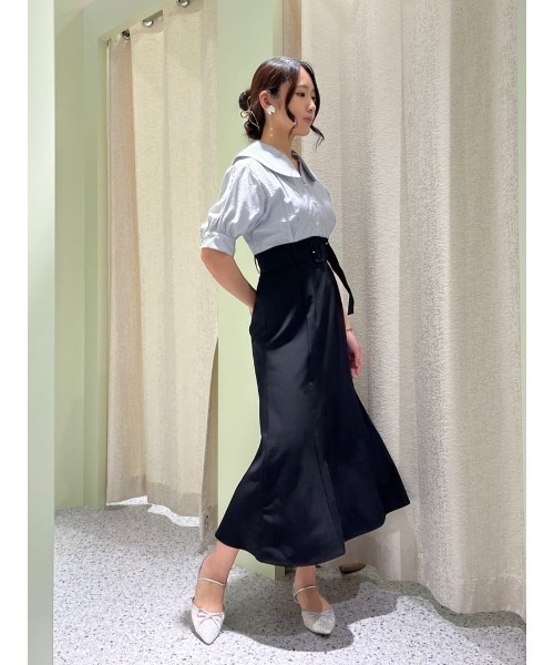 専用 And couture❤︎ニットドッキングレースワンピース レースツイストニットドッキングワンピース（ワンピース