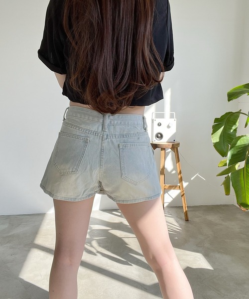 セール】ラップデニムショートパンツ（デニムパンツ）｜Nana