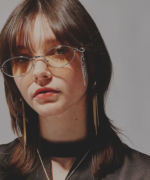 HARE（ハレ）の「デザインチャームツキステンレスメガネ(HARE)（メガネ・レディース・シルバー/シルバー系その他・FREE）」の8枚目の写真