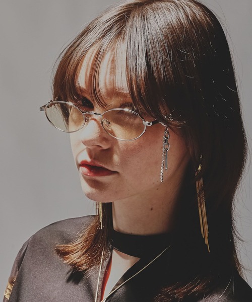 HARE（ハレ）の「デザインチャームツキステンレスメガネ(HARE)（メガネ・レディース・シルバー/シルバー系その他・FREE）」の11枚目の写真