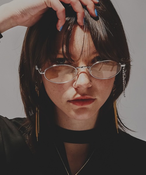 HARE（ハレ）の「デザインチャームツキステンレスメガネ(HARE)（メガネ・レディース・シルバー/シルバー系その他・FREE）」の13枚目の写真