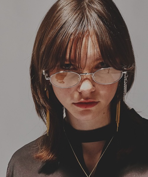 HARE（ハレ）の「デザインチャームツキステンレスメガネ(HARE)（メガネ・レディース・シルバー/シルバー系その他・FREE）」の14枚目の写真