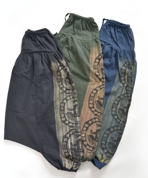 72▢萌 MOYURU デザイン サルエルパンツ TS0609-3 楽天市場】裾デザインサルエルパンツ サルエルパンツ レディース