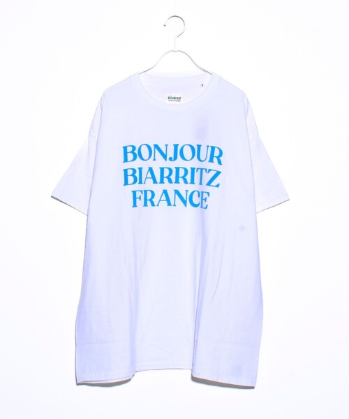 GLOSTER(グロスター)の「【Le Bonjour surf/ルボンジュールサーフ】ロゴプリントTシャツ(Tシャツ/カットソー・メンズ・ホワイト系その他5/ホワイト系その他4/ホワイト系その他3/ホワイト系その他2/ホワイト系その他/ホワイト/ホワイト系その他7/ホワイト系その他6・FREE)」の3枚目の写真