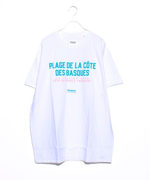 GLOSTER(グロスター)の「【Le Bonjour surf/ルボンジュールサーフ】ロゴプリントTシャツ(Tシャツ/カットソー・メンズ・ホワイト系その他5/ホワイト系その他4/ホワイト系その他3/ホワイト系その他2/ホワイト系その他/ホワイト/ホワイト系その他7/ホワイト系その他6・FREE)」の6枚目の写真