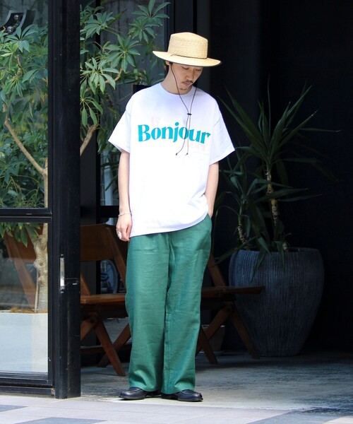 GLOSTER(グロスター)の「【Le Bonjour surf/ルボンジュールサーフ】ロゴプリントTシャツ(Tシャツ/カットソー・メンズ・ホワイト系その他5/ホワイト系その他4/ホワイト系その他3/ホワイト系その他2/ホワイト系その他/ホワイト/ホワイト系その他7/ホワイト系その他6・FREE)」の9枚目の写真