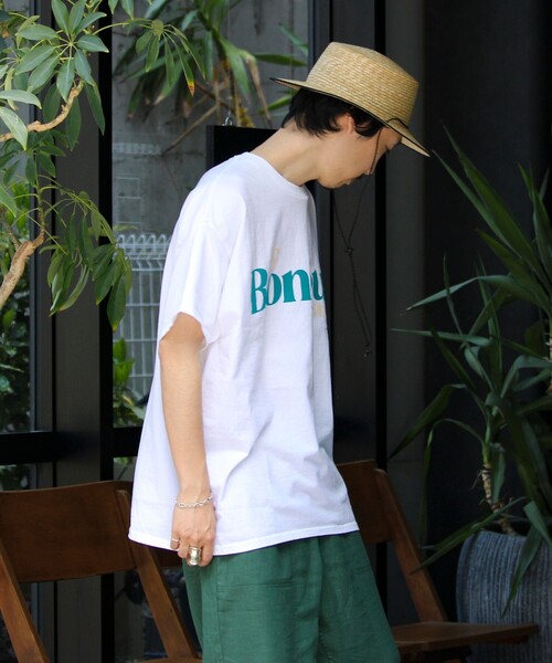 GLOSTER(グロスター)の「【Le Bonjour surf/ルボンジュールサーフ】ロゴプリントTシャツ(Tシャツ/カットソー・メンズ・ホワイト系その他5/ホワイト系その他4/ホワイト系その他3/ホワイト系その他2/ホワイト系その他/ホワイト/ホワイト系その他7/ホワイト系その他6・FREE)」の12枚目の写真