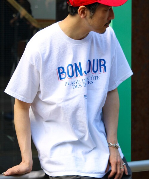 GLOSTER(グロスター)の「【Le Bonjour surf/ルボンジュールサーフ】ロゴプリントTシャツ(Tシャツ/カットソー・メンズ・ホワイト系その他5/ホワイト系その他4/ホワイト系その他3/ホワイト系その他2/ホワイト系その他/ホワイト/ホワイト系その他7/ホワイト系その他6・FREE)」の17枚目の写真