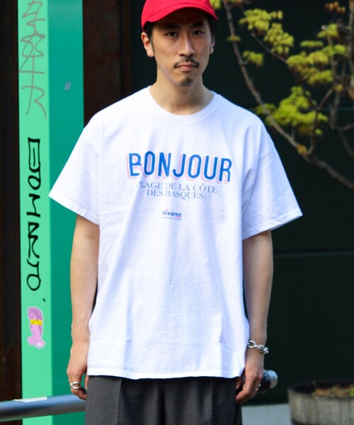 GLOSTER(グロスター)の「【Le Bonjour surf/ルボンジュールサーフ】ロゴプリントTシャツ(Tシャツ/カットソー・メンズ・ホワイト系その他5/ホワイト系その他4/ホワイト系その他3/ホワイト系その他2/ホワイト系その他/ホワイト/ホワイト系その他7/ホワイト系その他6・FREE)」の18枚目の写真