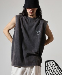 美品 d.i.a フード付き タンクトップ ブラック ゴールドプリント 黒 GOLDJAPAN 大きいサイズ レディース トップス タンクトップ