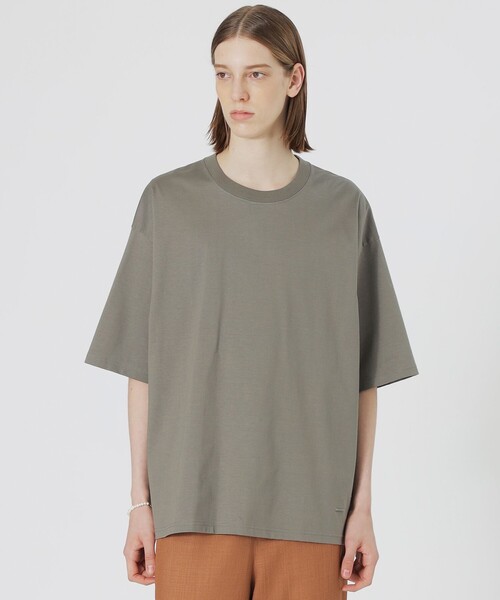 LOVELESS(ラブレス)の「ハイゲージビッグTシャツ(Tシャツ/カットソー・メンズ・ブルー系その他3/ブラック/グレー/オフホワイト・S/M/L)」の4枚目の写真