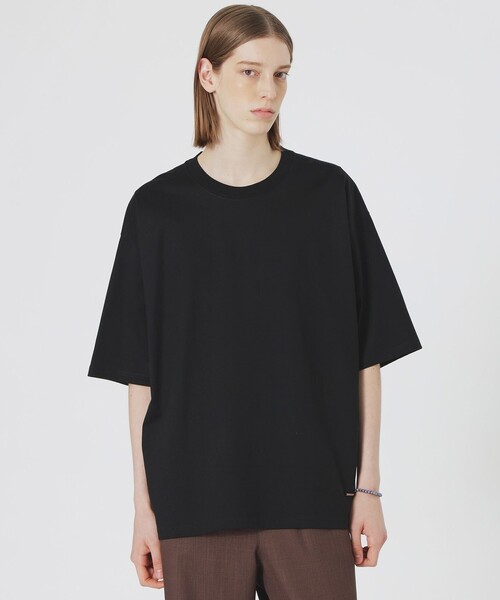 LOVELESS(ラブレス)の「ハイゲージビッグTシャツ(Tシャツ/カットソー・メンズ・ブルー系その他3/ブラック/グレー/オフホワイト・S/M/L)」の3枚目の写真