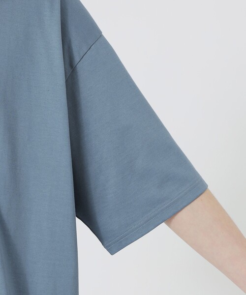 LOVELESS(ラブレス)の「ハイゲージビッグTシャツ(Tシャツ/カットソー・メンズ・ブルー系その他3/ブラック/グレー/オフホワイト・S/M/L)」の14枚目の写真