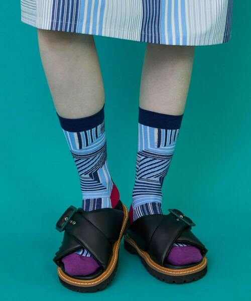 FRAPBOIS(フラボア)の「ストラソックス(ソックス/靴下・レディース・ブラウン/ブルー/ブラック・FREE)」の8枚目の写真